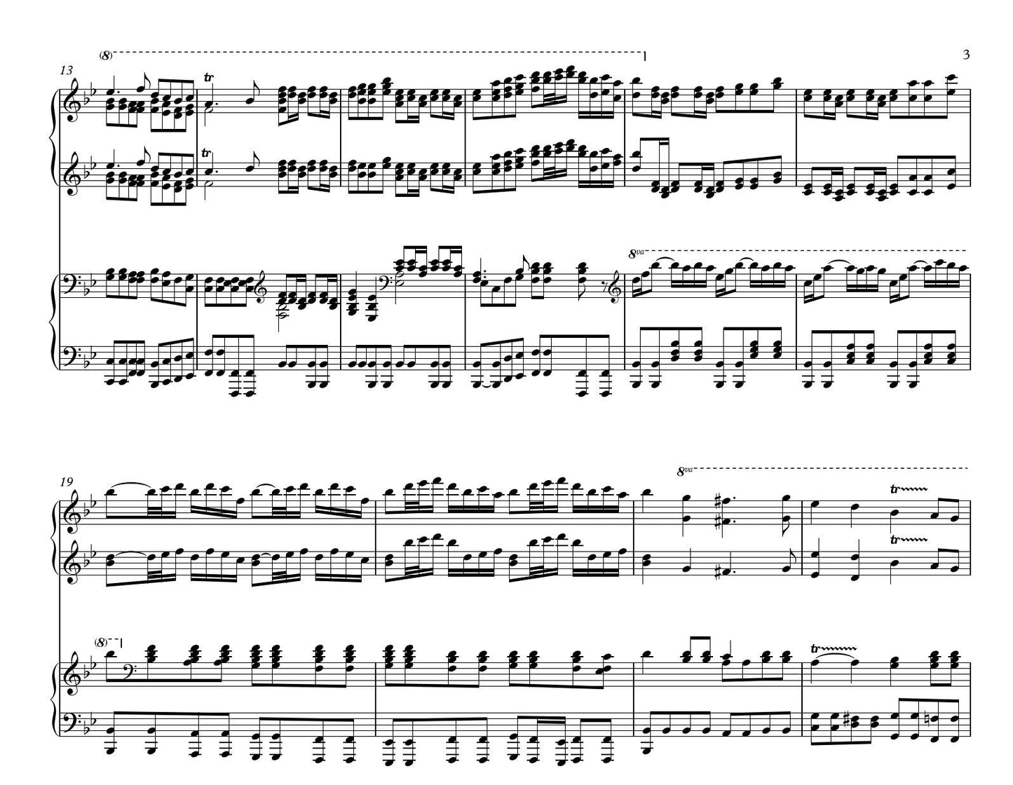 Sheep May Safely Graze J.S.Bach Piano Duet