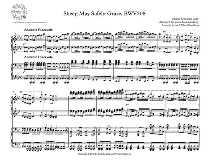 Sheep May Safely Graze (J.S. Bach Duet) - Single Print PDF